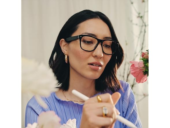 (NEW) Amazon Echo Frames Smart glasses, Designed for Alexa+, Square frames in Classic Black - Gallery 5