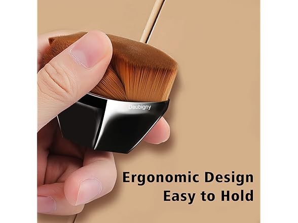Flat Top Kabuki Makeup Brush w/Case