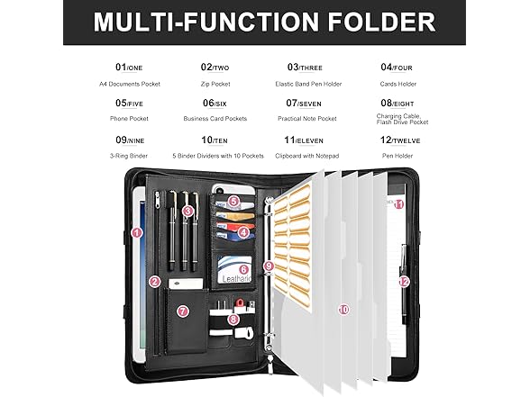 Leathario Portfolio Binder