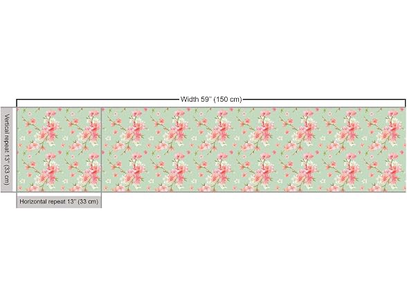 Ambesonne Shabby Flora Fabric by The Yard, Retro Spring