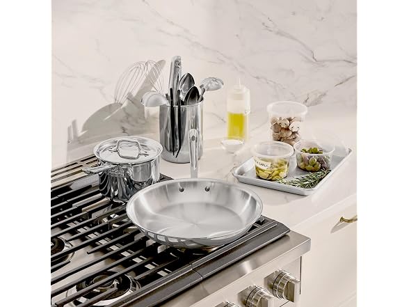 All-Clad D3 Stainless Steel Cookware Set, 3-Piece