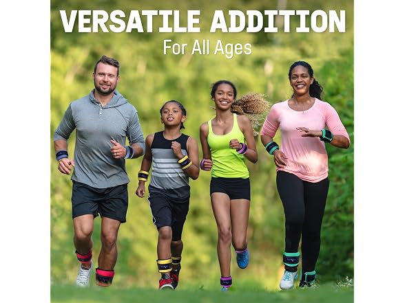 Yes4All Adjustable Wrist & Ankle Weights Pair – 2.5 lb Each