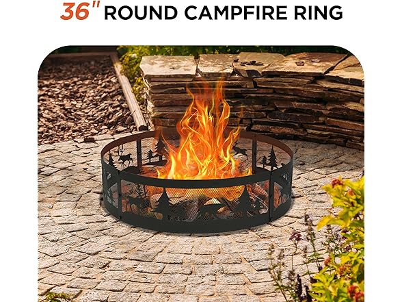 Red Mountain Valley 36 Inch Fire Pit Ring