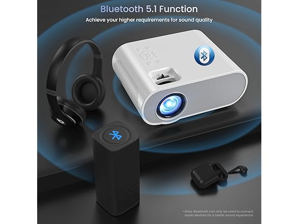 1080P Full HD Bluetooth Projector