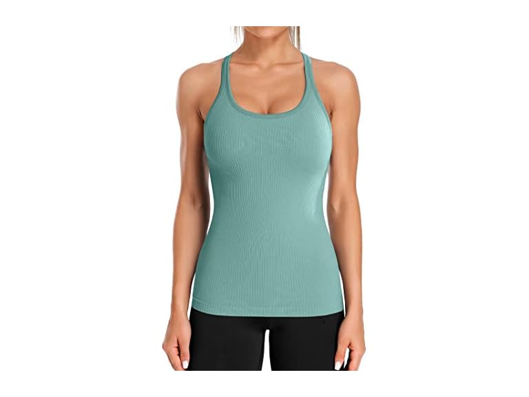 Women's Yoga Tank Top With Built-in Bra