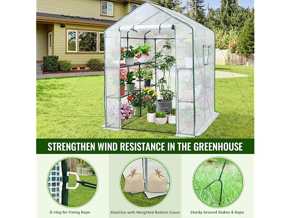 Greengro Greenhouse White