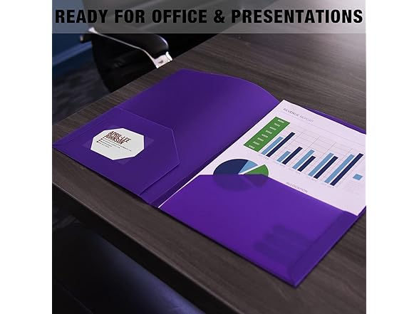 Samsill Durable Plastic  Pocket Folders