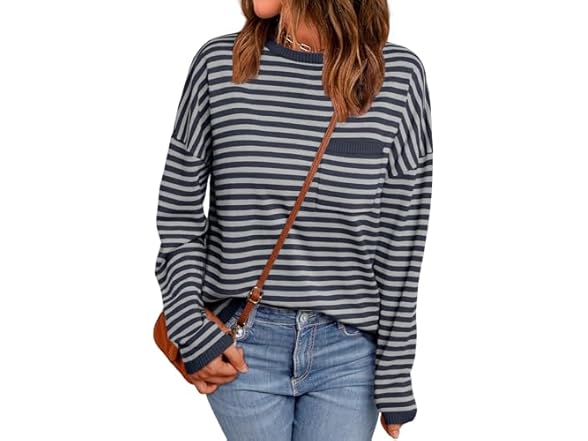 Women’s Striped Pullover by Lillusory