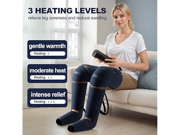 AICUTTI Air Compression Leg Massager with Heat