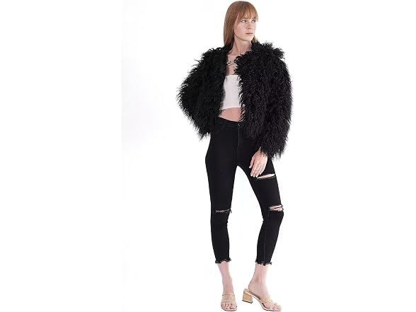 Yuakou Women (XL) Shaggy Faux Fur Outwear Jacket