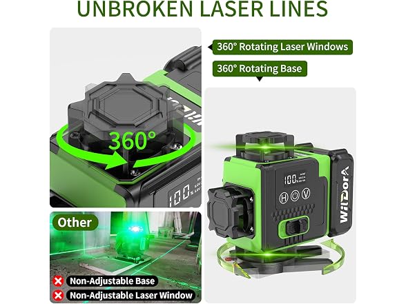 4D 16 Line Laser Level 360 w/ Tripod