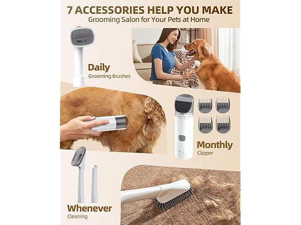 Simpleway SIMPLEWAY-V12-WHITE SIMPLEWAY DOG VACUUM GROOMING 