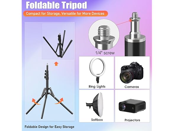 ALTSON 14in Selfie Ring Light w/ Tripod