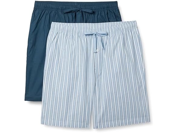 Amazon Essentials Men Cotton Poplin Pajama Shorts