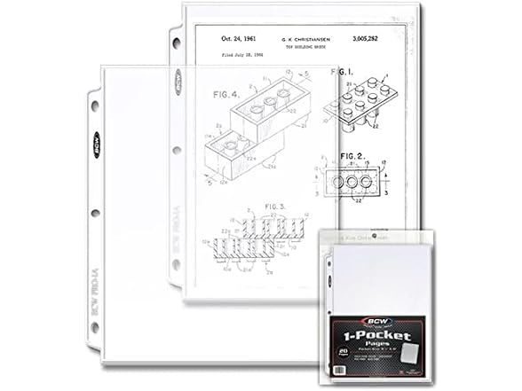 BCW BCW 1-PRO1A-20 Pro 1-Pocket Document