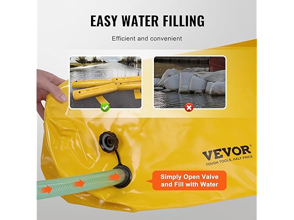 VEVOR Flood Barriers 4 Pack