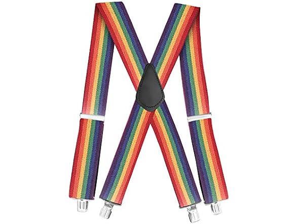 Jackster Inc Jackster Rainbow Suspenders 2 Wide