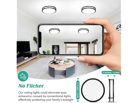 Brightever B0FRZKVTYT 1-Pack Ceiling Light Fixture