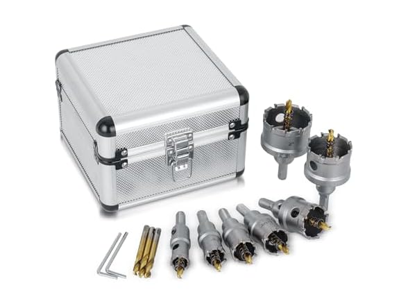 TCT Hole Saw Kit 9Pcs 3/4-2" Metal