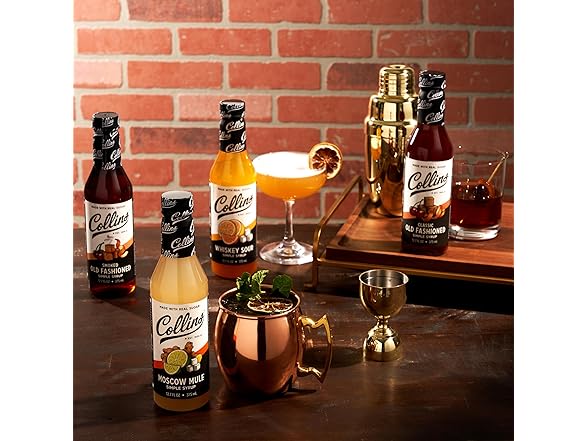 Collins Smoked Old Fashioned Cocktail Syrup