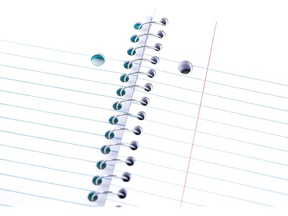 Yoobi Aqua Spiral Notebook - 1 Subject Colleg