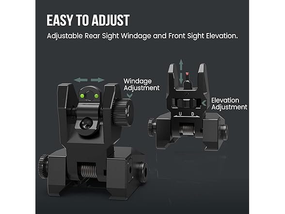 VOTATU V2 Fiber Optic Iron Sights