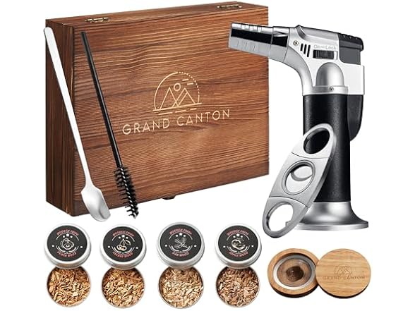 Whiskey Cocktail Kit with Torch-4 Flavor