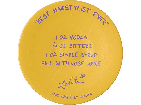 Designs by Lolita Best Hairstylist Ever Hand-Painted Wine Glass 15 oz.