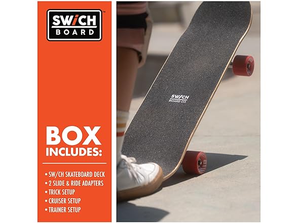 SWCH Board 3-in-1 Complete Skateboard