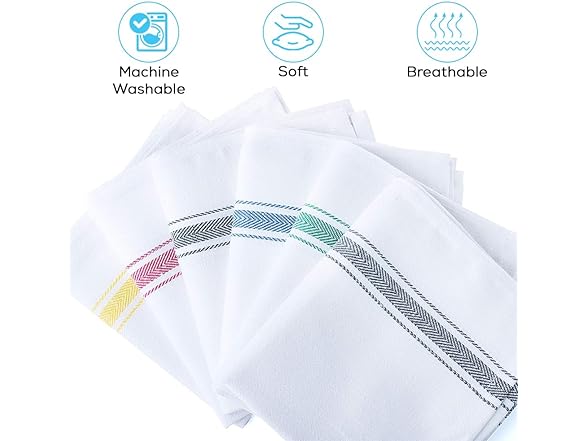 SIMPLI-MAGIC Kitchen Towels, (Pack of 15)