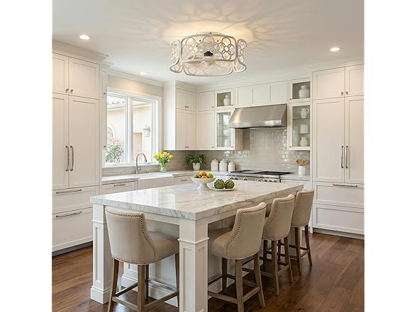 Parrot Uncle 18.1 Inch Caged Ceiling Fan with Light