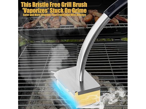 Grill Brush Bristle Free with Heads
