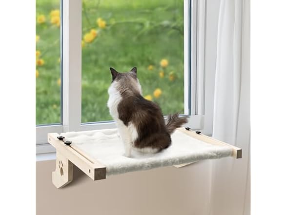TUSATIY 21.7'' Cat Window Perch Bed