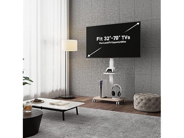 FITUEYES Rolling TV Stand | 32-70"