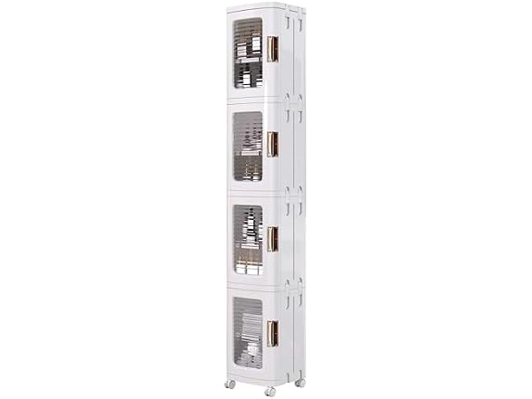 VECELO VECELO 4-Tier Narrow Storage Cabinet