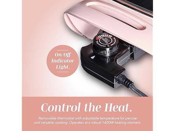 COOK WITH COLOR Electric Skillet , Blush