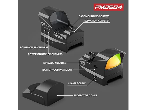 VOTATU PMD504-R Reflex Dot Sight RMR