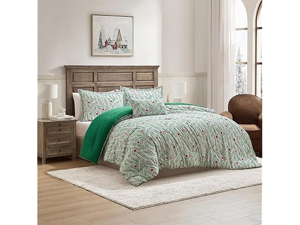 Hallmark Green Branches King Comforter