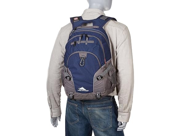 High Sierra Loop Backpack One Size, Sequin Facets/Bluebird/White