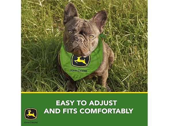 Pets First John Deere TIE Bandana for Dogs & Cats