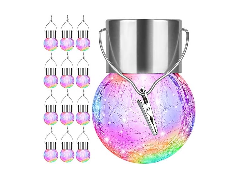 Bosceos KN0001 12Pack Solar Lights,Multicolor