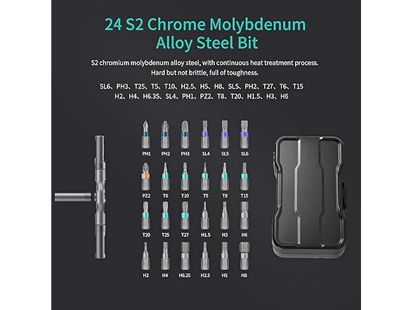 24 in 1 Magnetic Screwdriver Set, DIY Ratchet Screwdriver Set