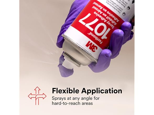 3M Fastbond Water-Base Multipurpose Adhesive 1077, Low VOC, Net Wt 8.2 oz