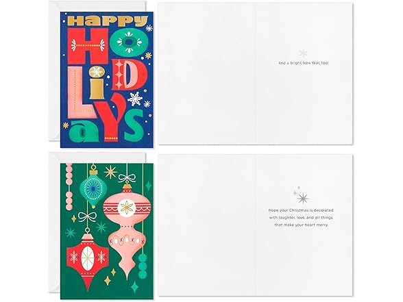 Hallmark Bulk Retro Christmas Card Assortment
