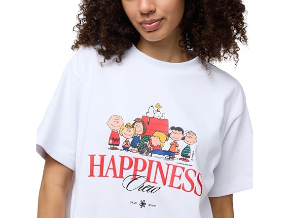 Samii Ryan Women Happiness Crew Oversized Tee