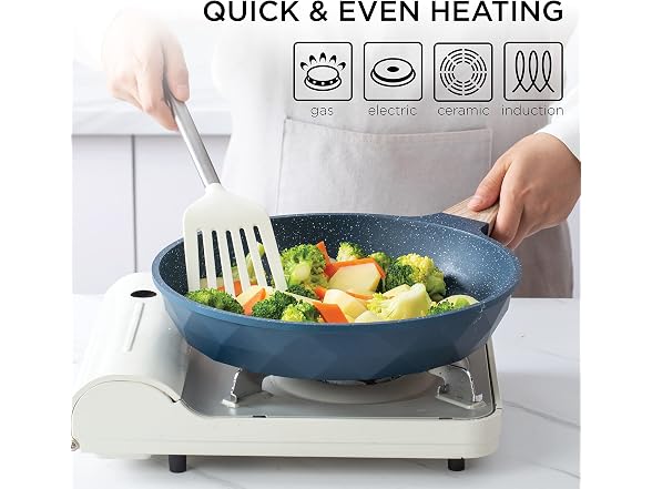 11-Piece Non-Stick Cast Aluminum Cookware Set