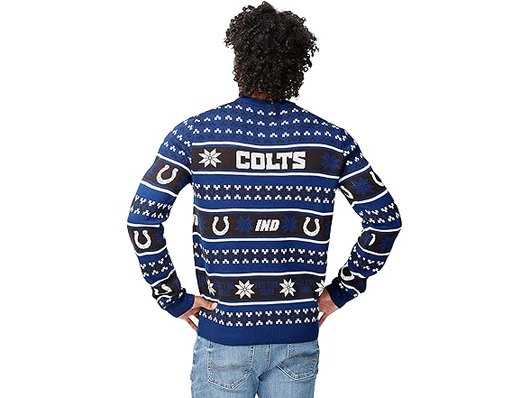 INDIANAPOLIS COLTS (XL) Big Logo Ugly Sweater
