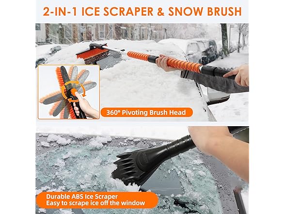 AstroAI 62.4" Ice Scrapers for Windshield