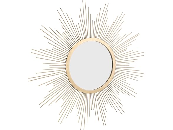 Stonebriar 23" Gold Starburst Mirror