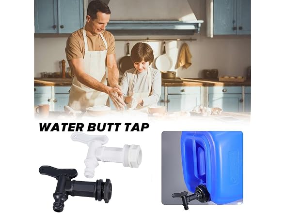 Generic GAR-87 2pcs Water Butt Tap Hose Connector